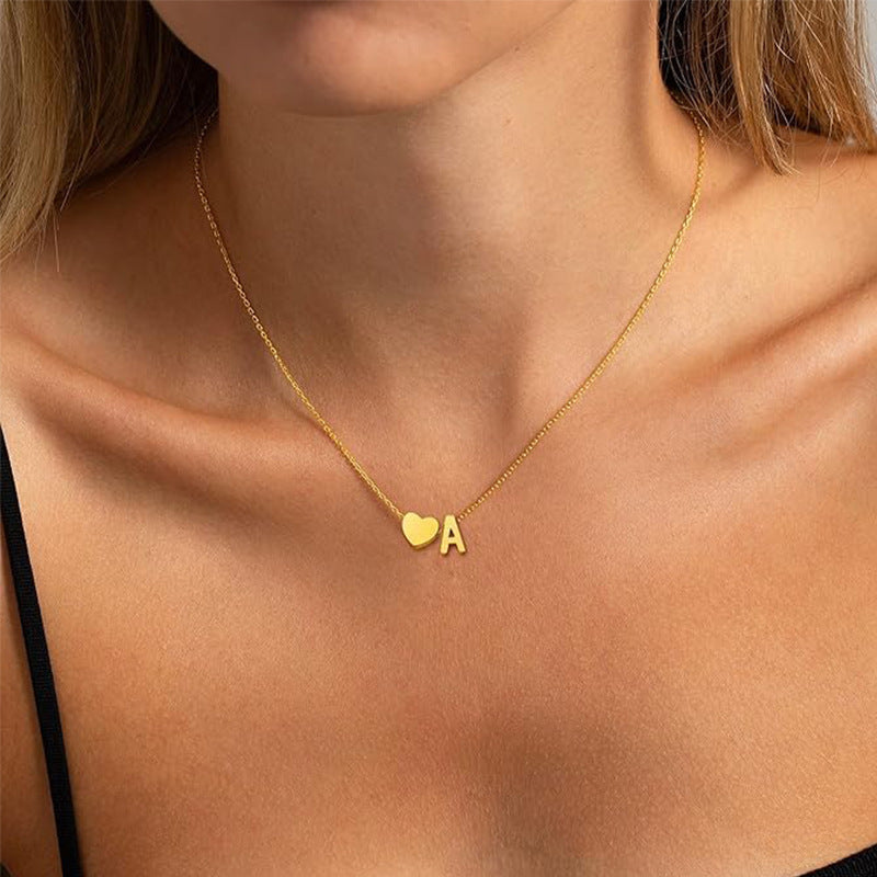 Love Necklace With Letters